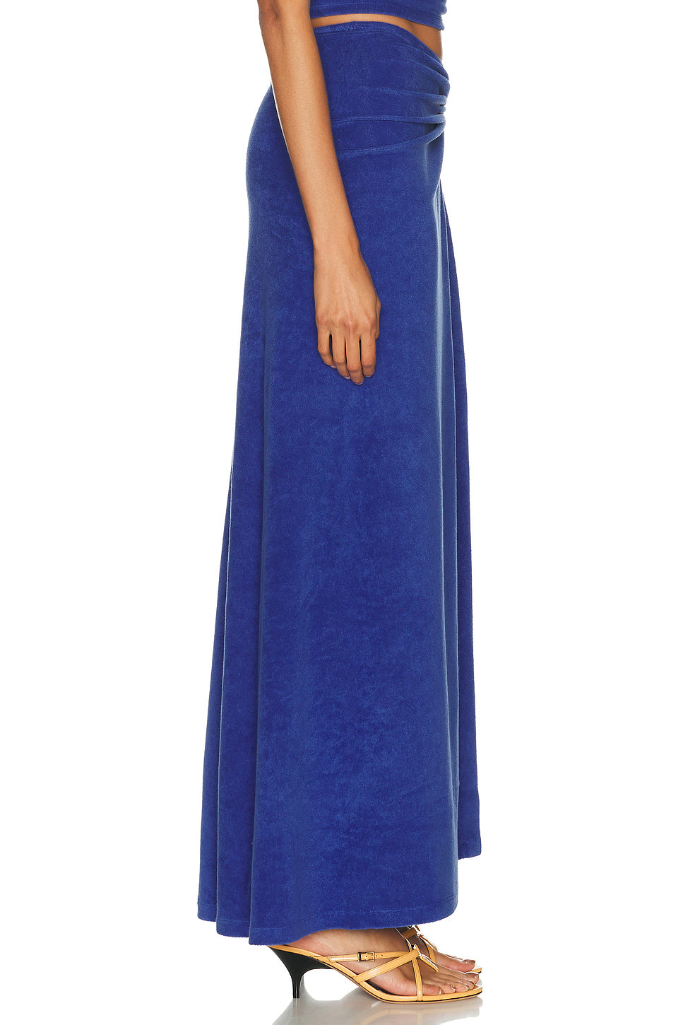 Looped Back Ruched Orbit Skirt