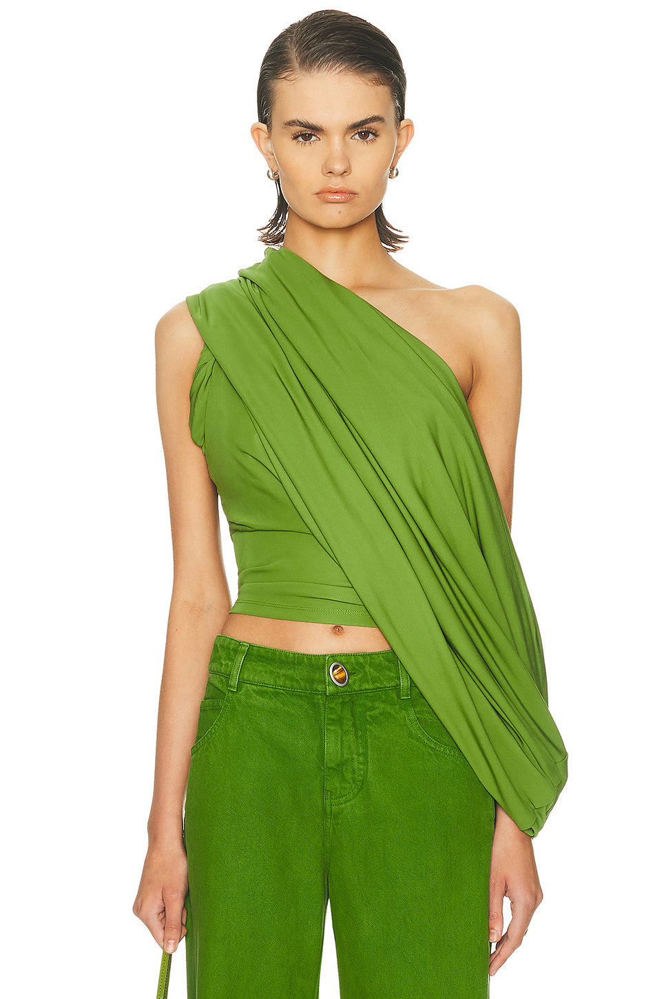 Aiba Draped Jersey Tee