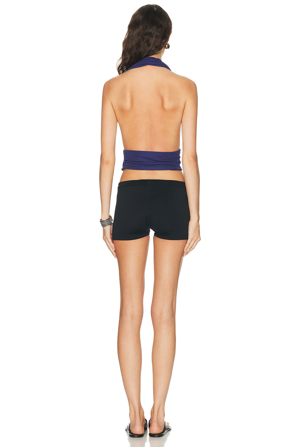 Scarf Draped Halter Top