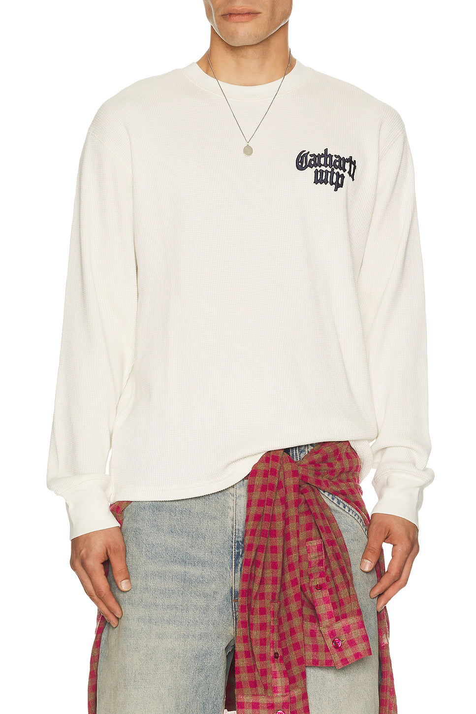 Long Sleeve Blackletter Waffle Tee Shirt