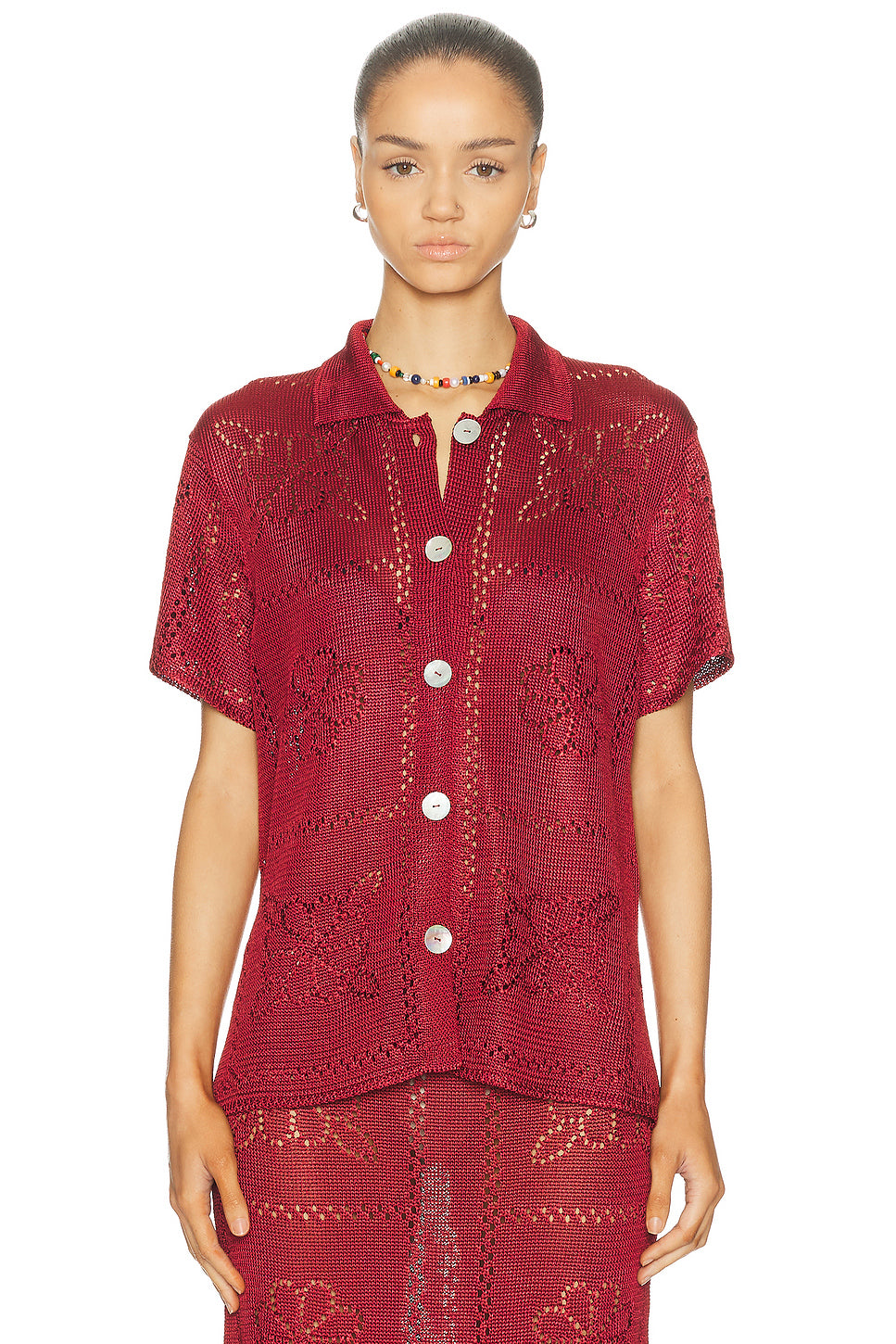 Floral Tile Short Sleeve Shirt