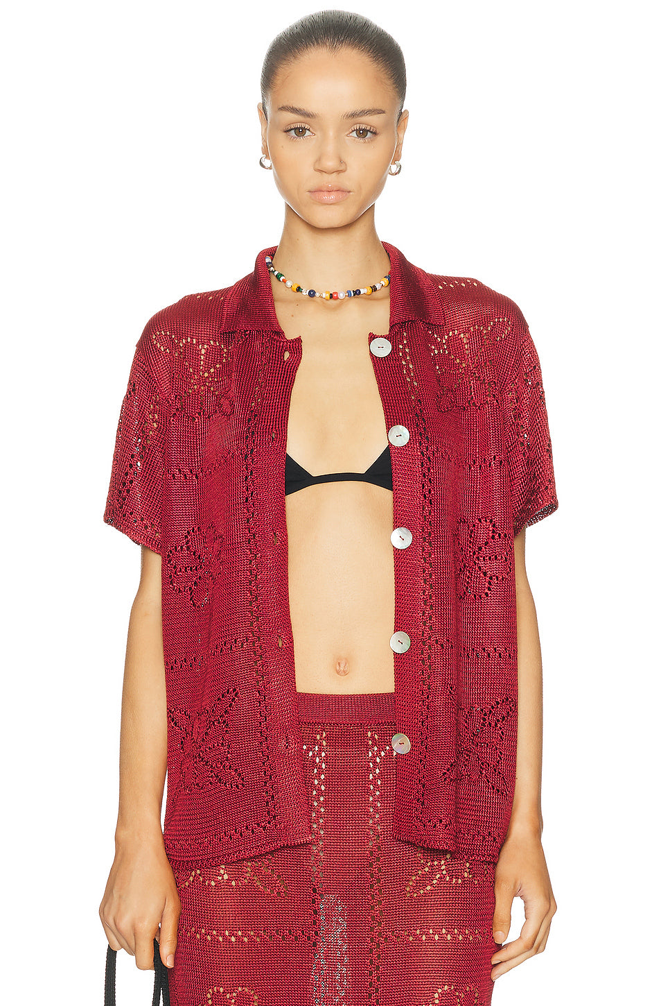 Floral Tile Short Sleeve Shirt