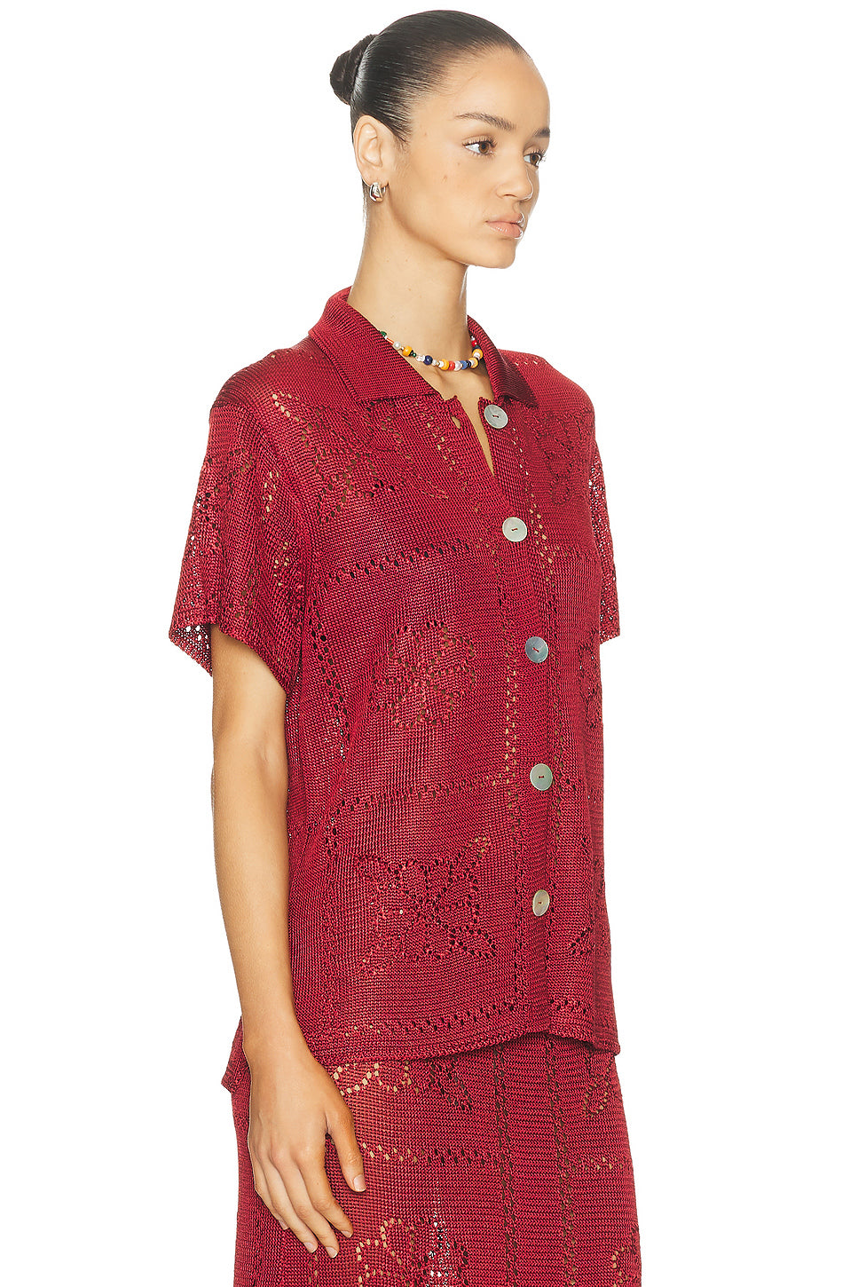Floral Tile Short Sleeve Shirt