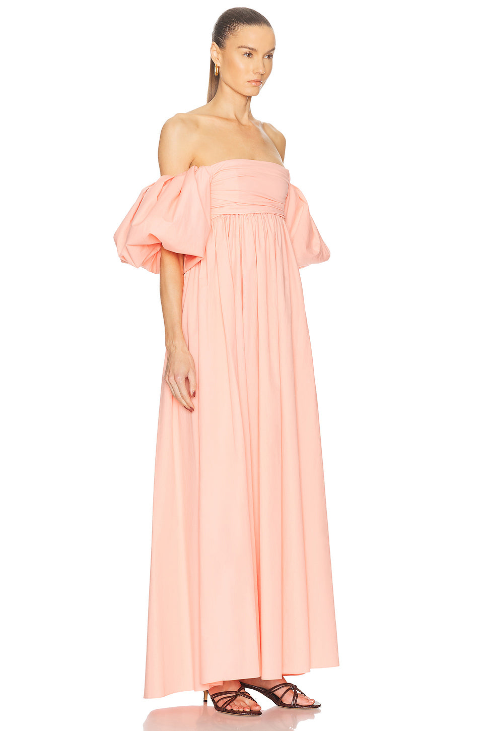 Emilia Ruched Empire Maxi Dress