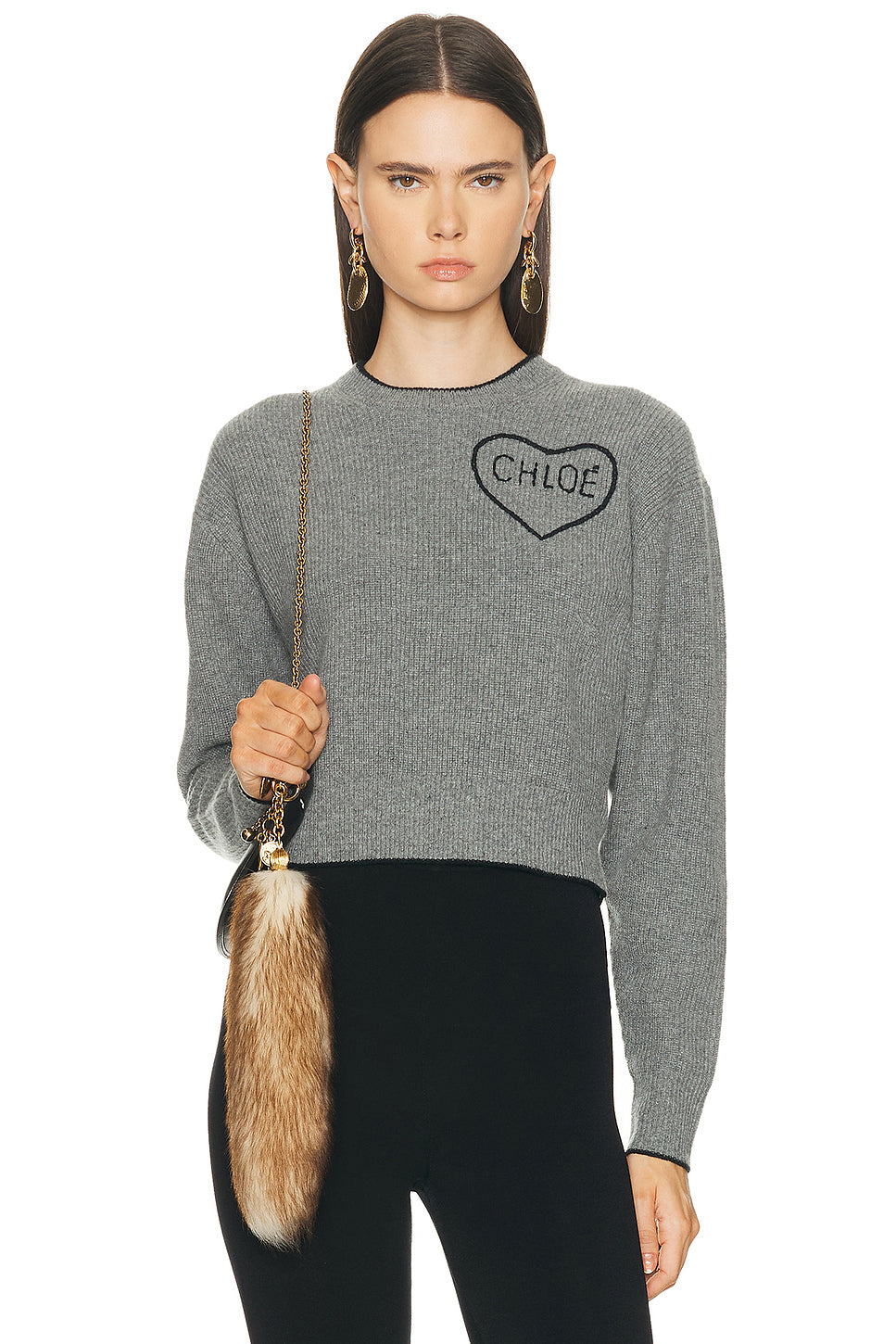 Embroidered Heart Logo Sweater