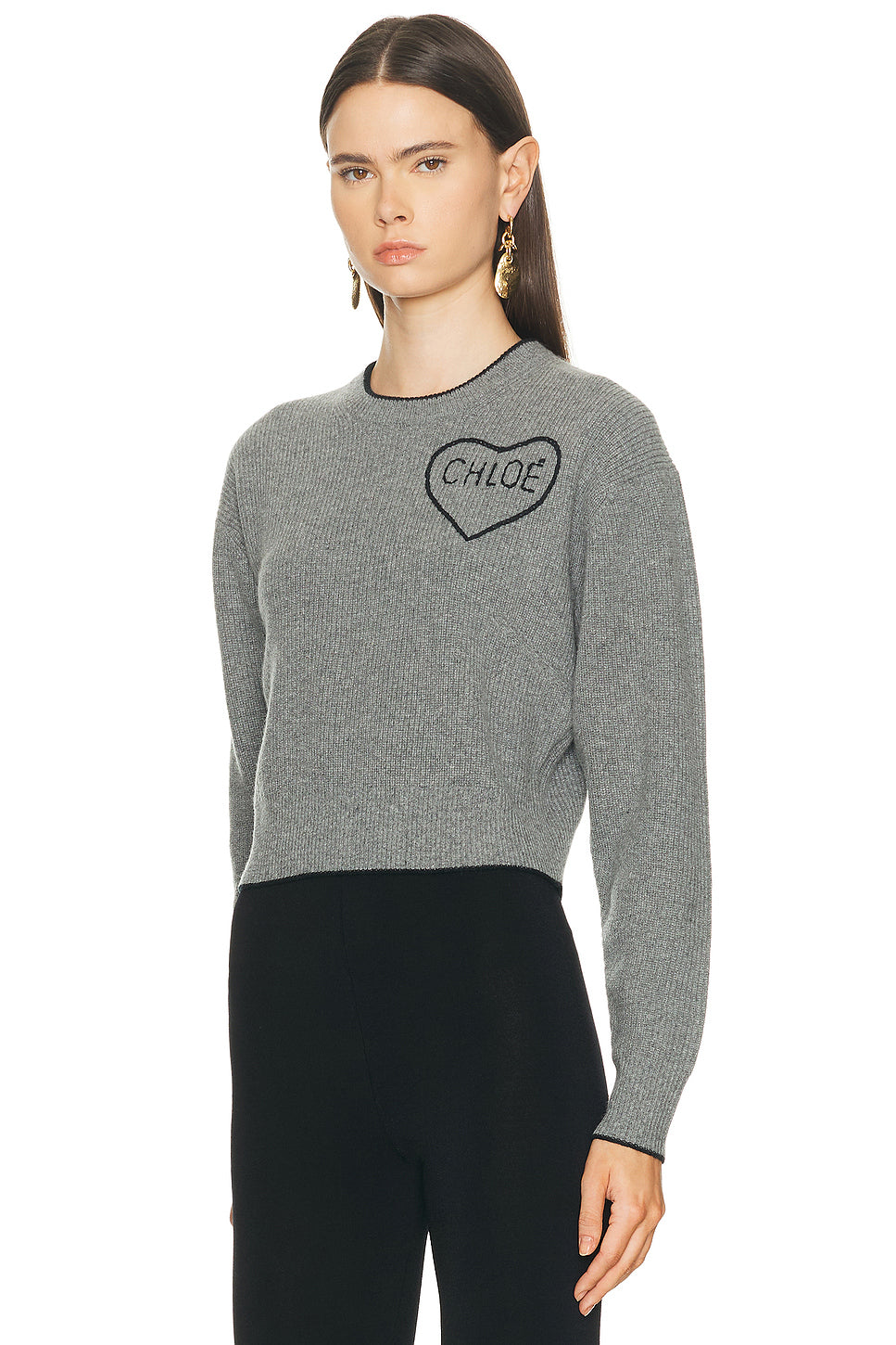 Embroidered Heart Logo Sweater