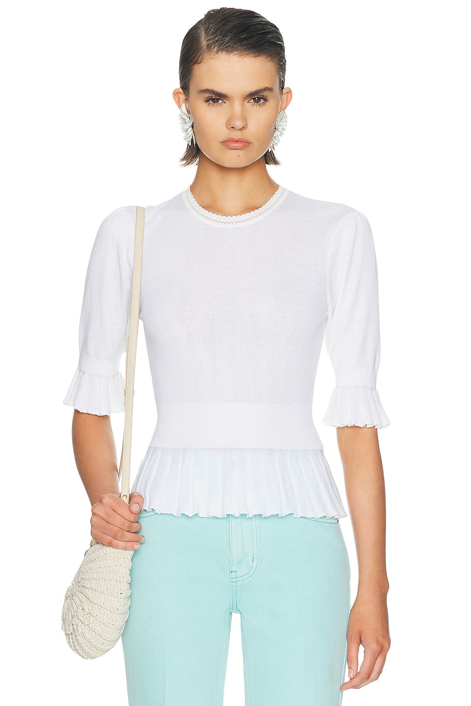 Pointelle Sweater
