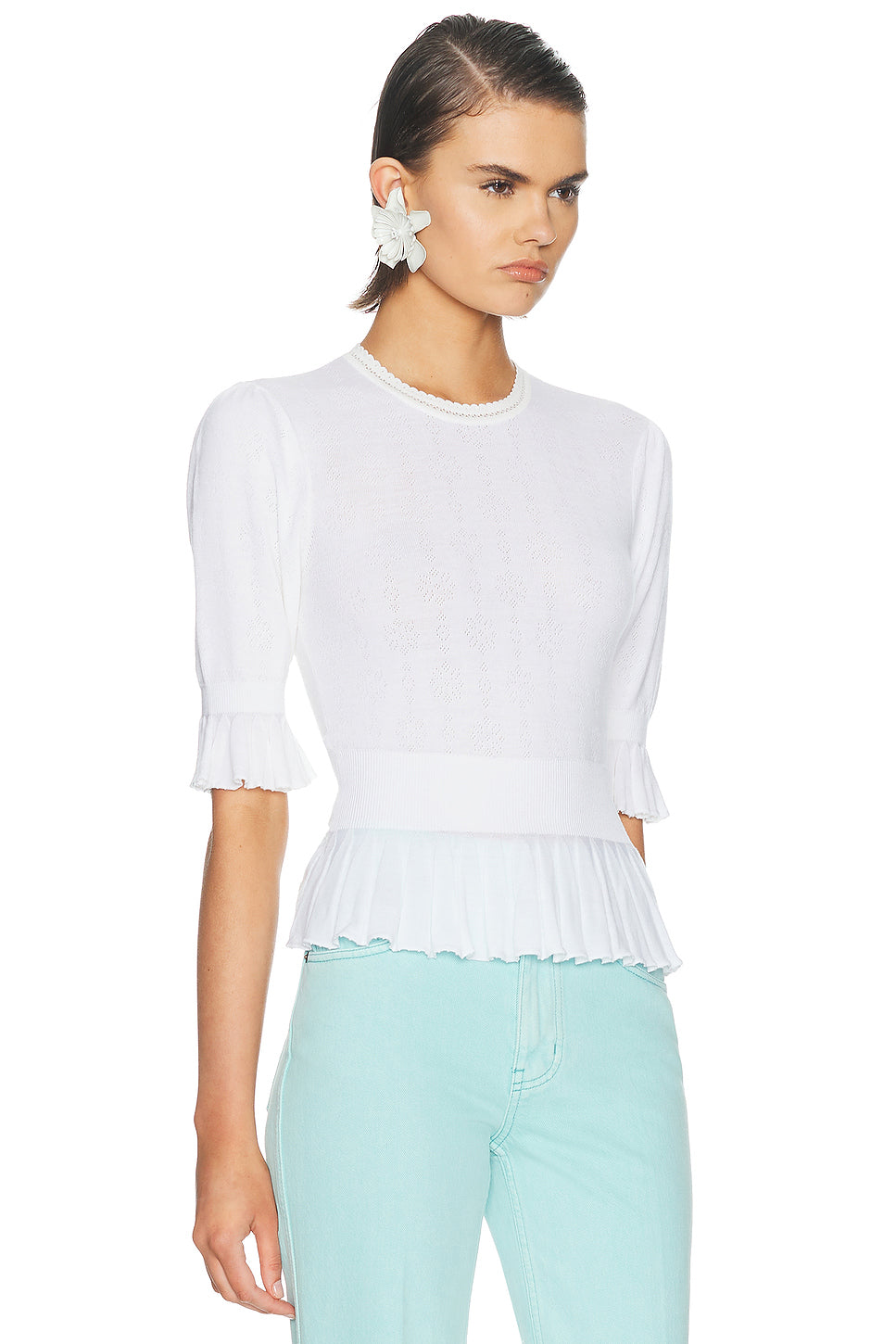 Pointelle Sweater