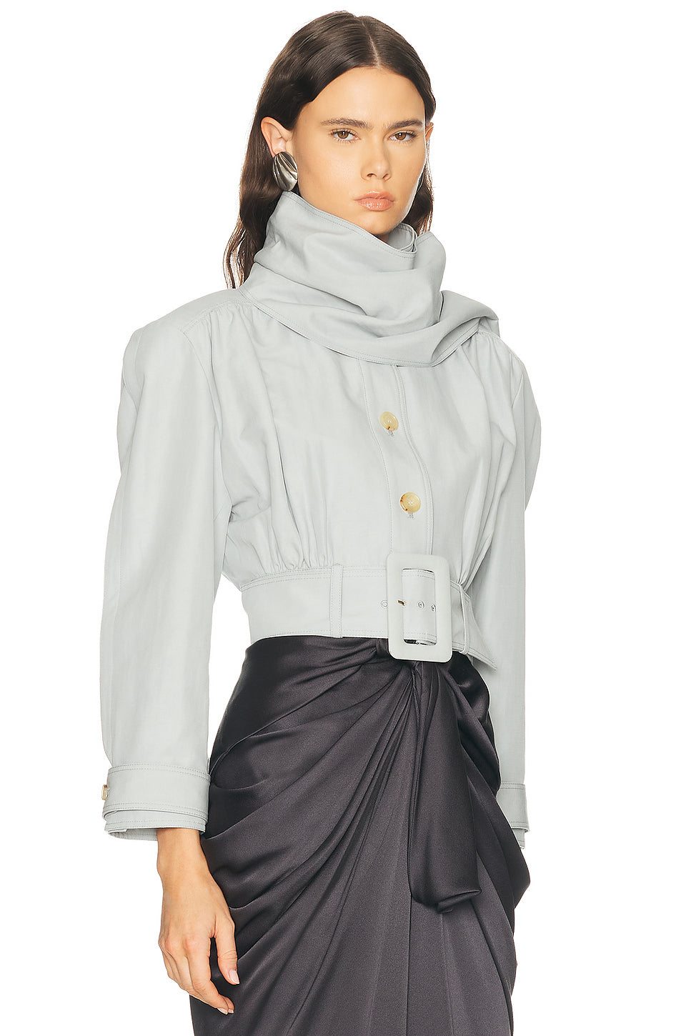 Cropped Trench Coat