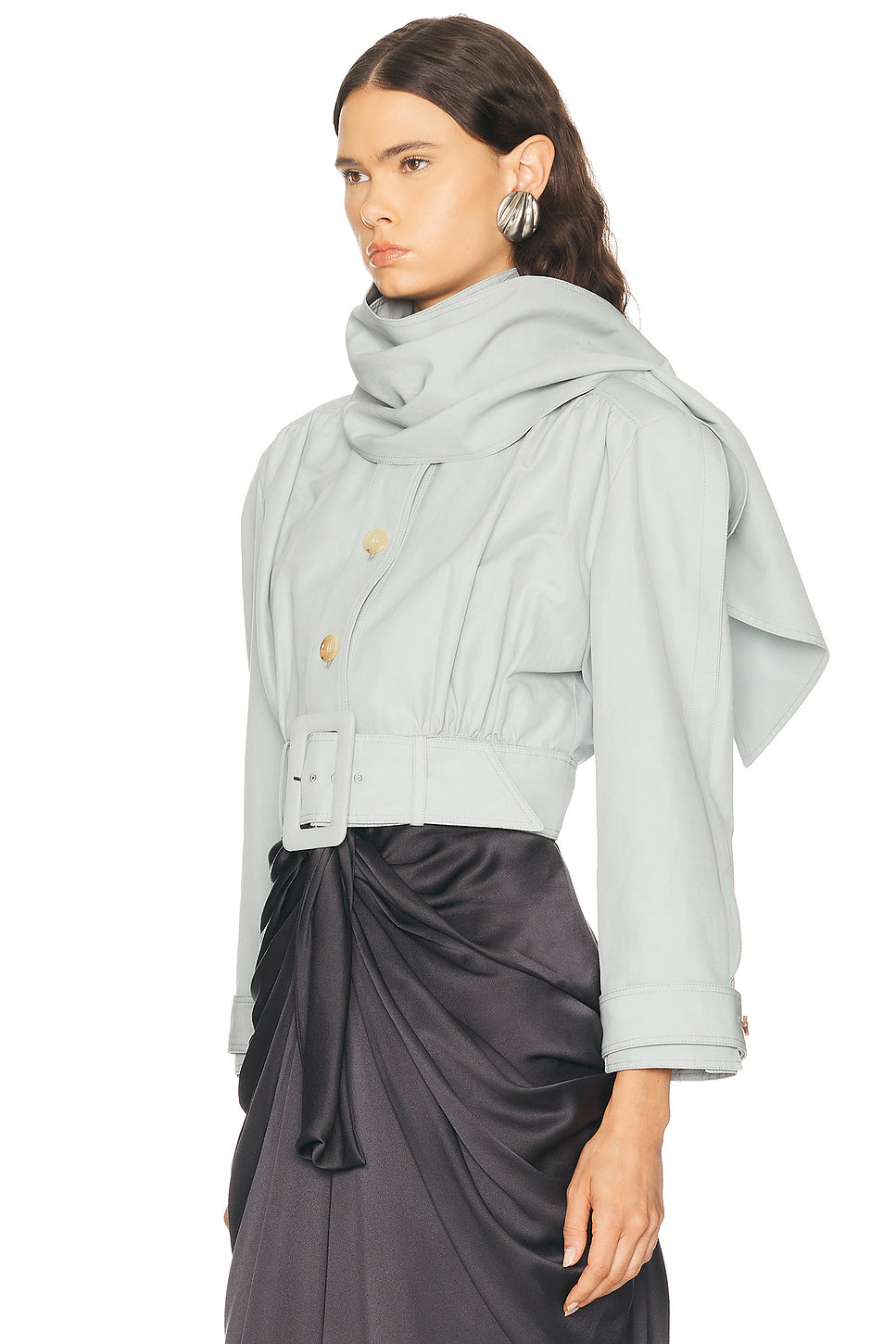 Cropped Trench Coat