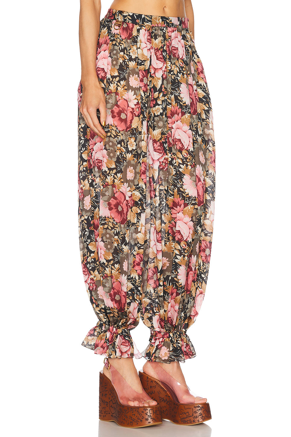 Flowy Pleated Cropped Pant