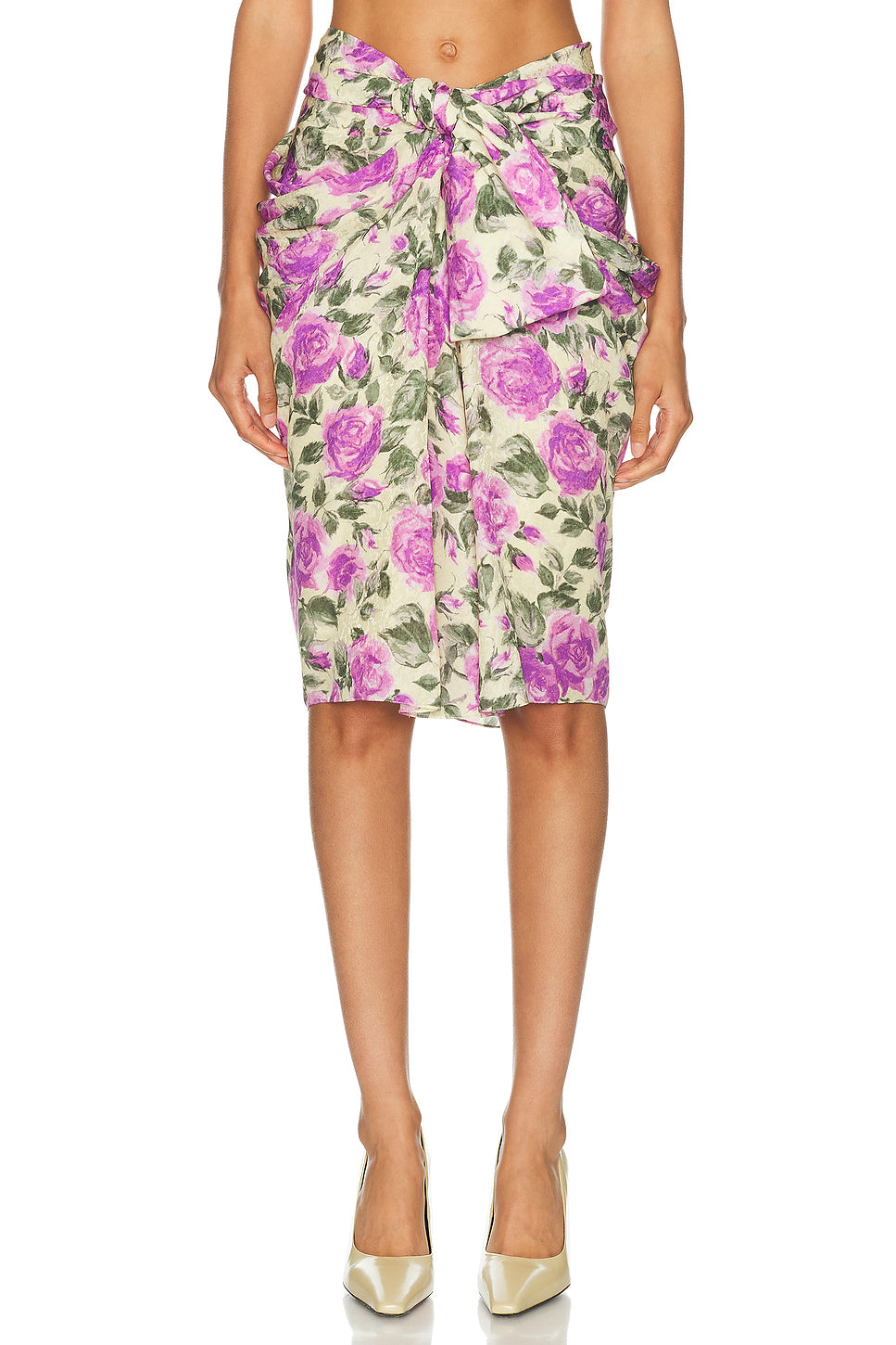 Above The Knee Wrapped Skirt