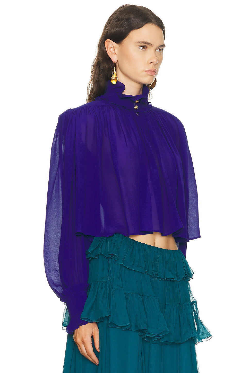 Silk Long Sleeve Top