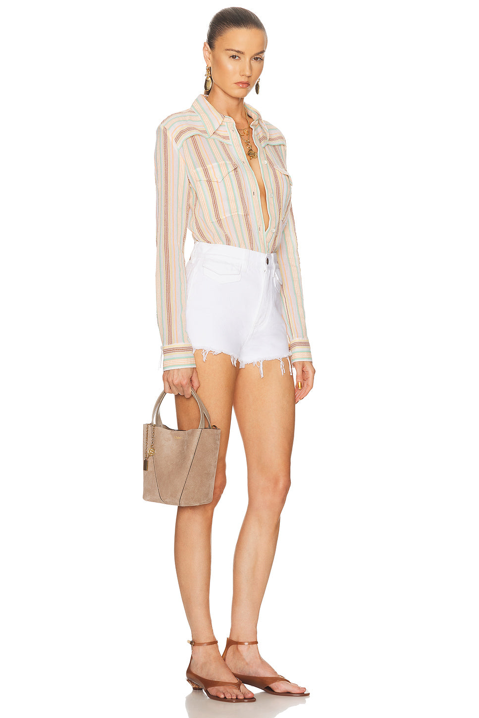 Chloe Spin Suede Bag
