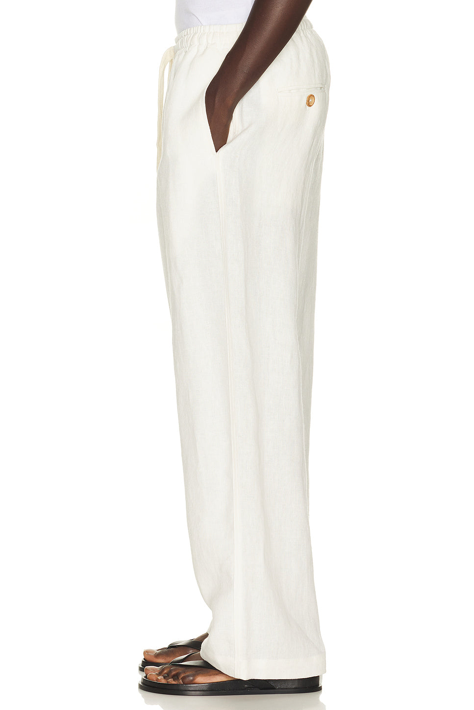 Wide Leg Linen Trousers