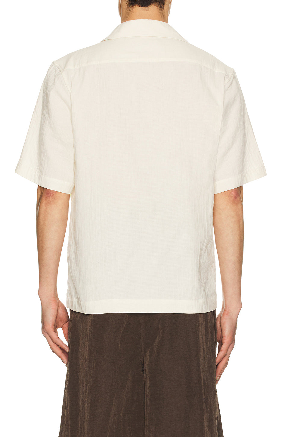 Embroidered Peonies Bowling Shirt