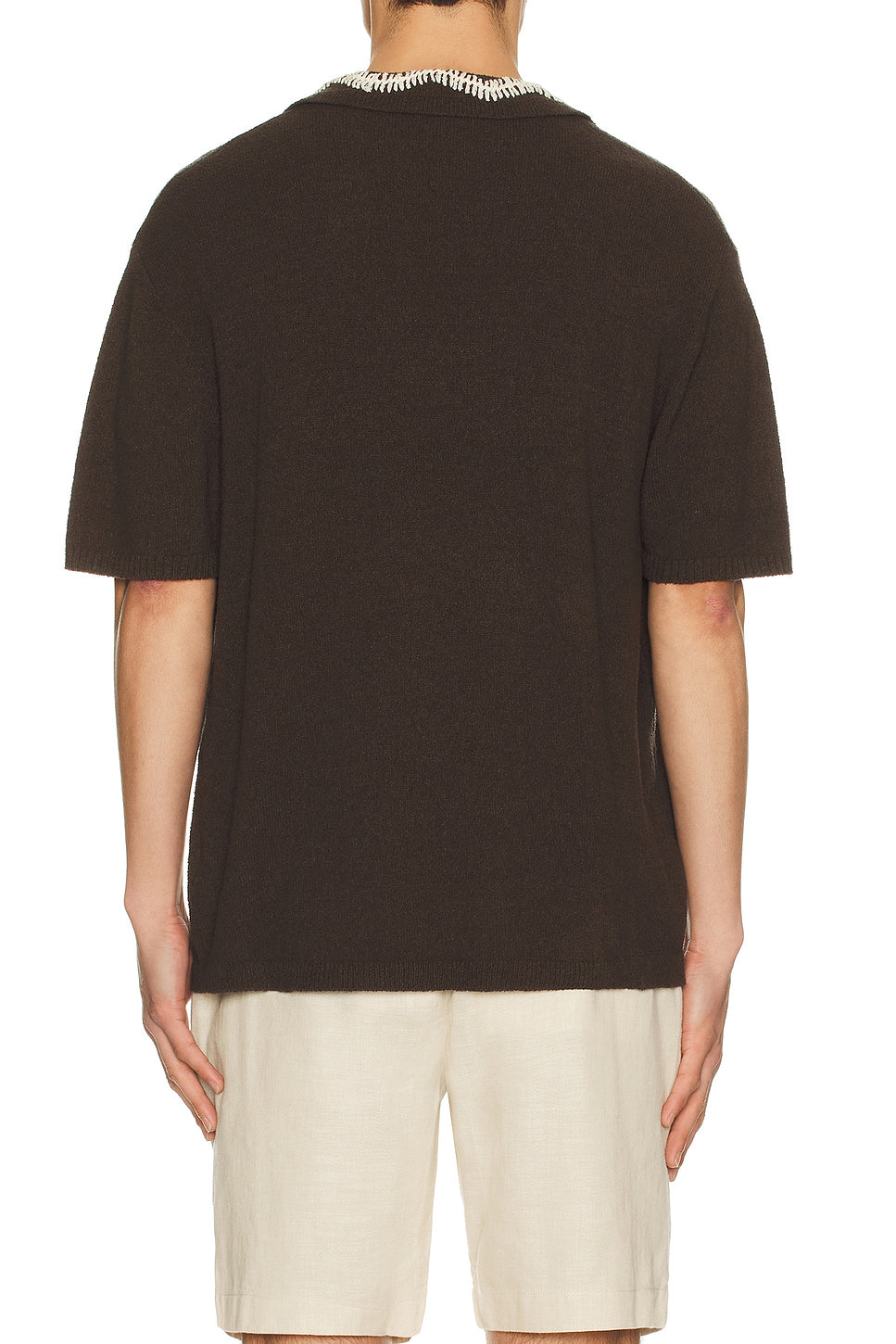 Hand Crochet Collar Polo