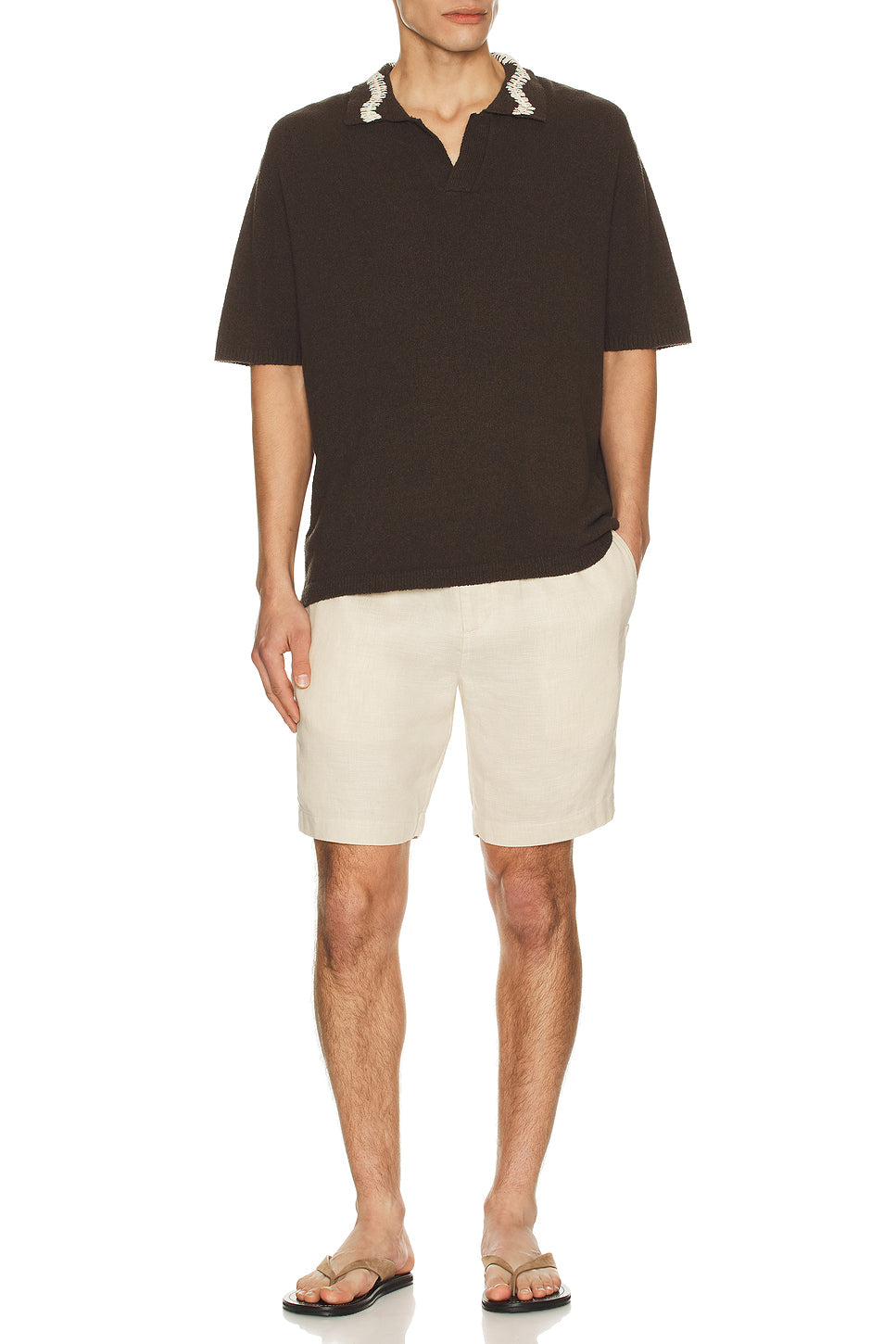 Hand Crochet Collar Polo