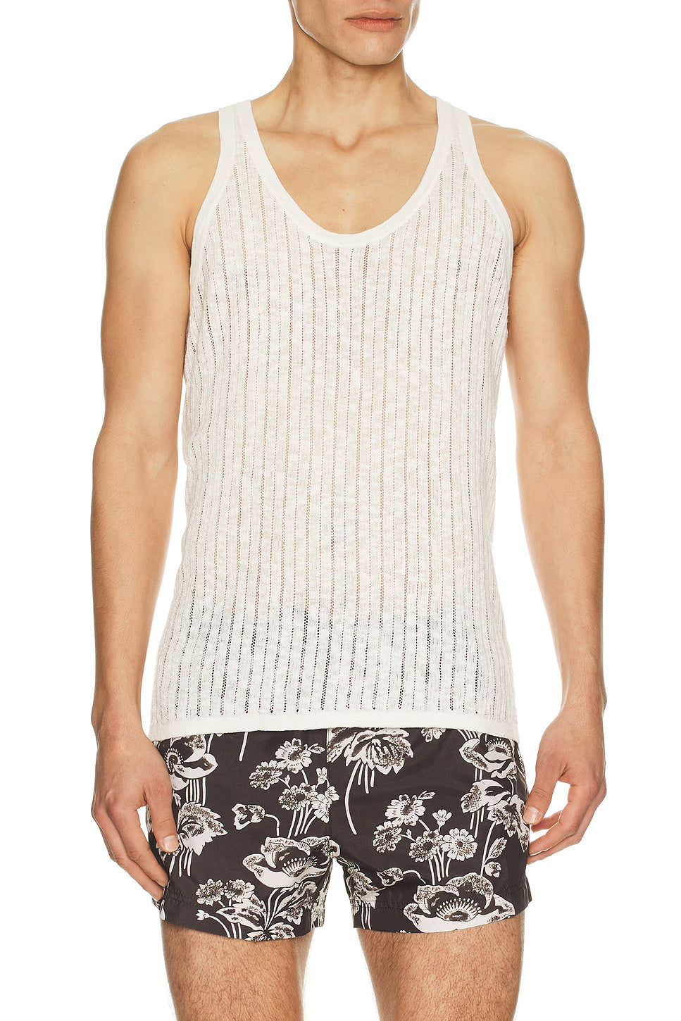 Pointelle Knit Tank