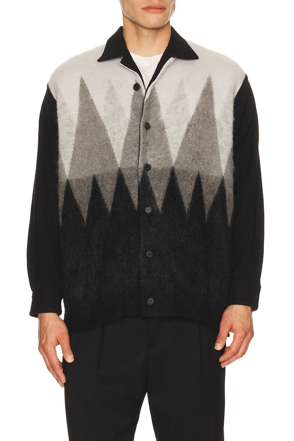 Wool Knit Button Down Sweater
