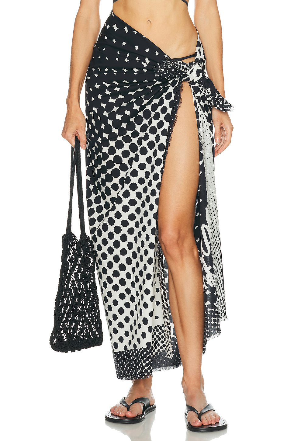 Haltone Wiggle Dot Pareo Sarong