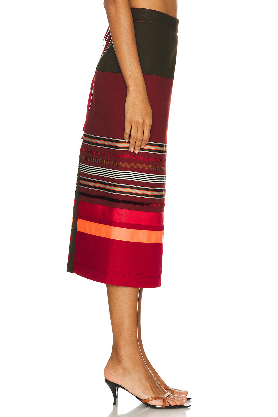 Colorblock Pencil Skirt