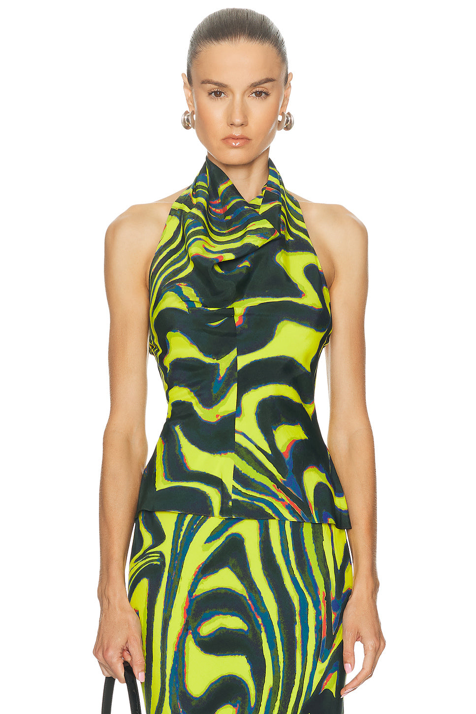 Cowl Neck Halter Top