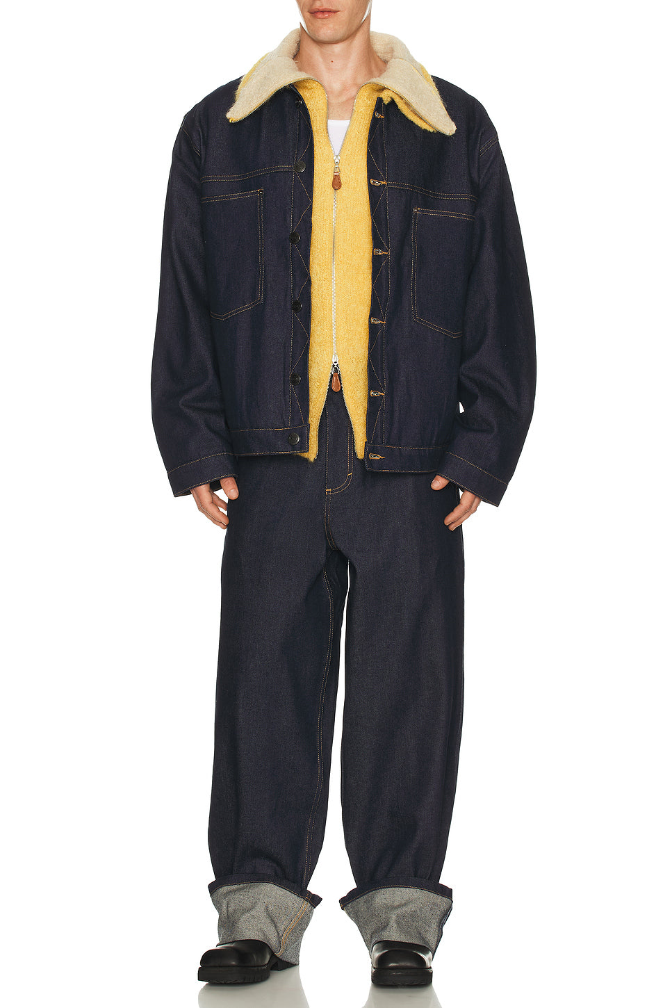 Mohair Banana Zip Jumper