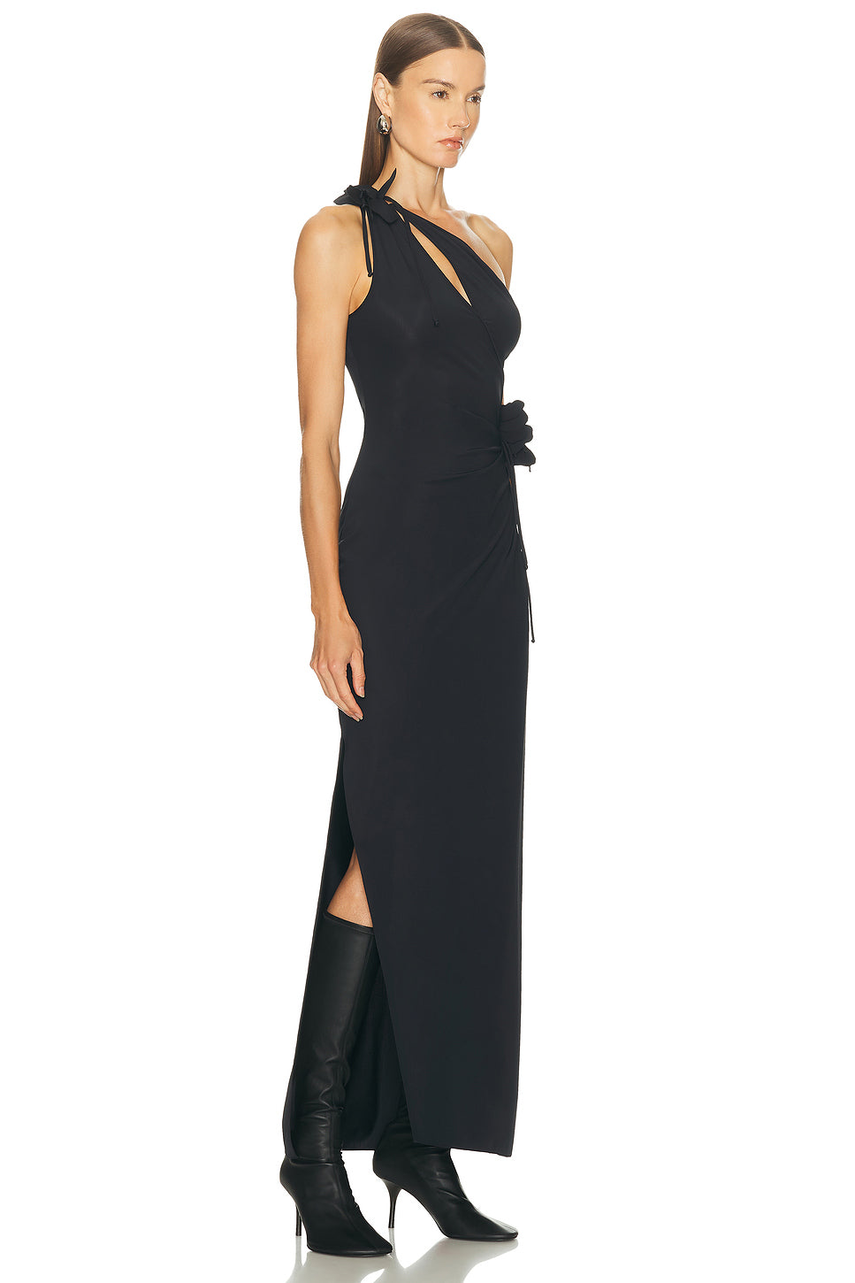 Asymmetric Flower Gown