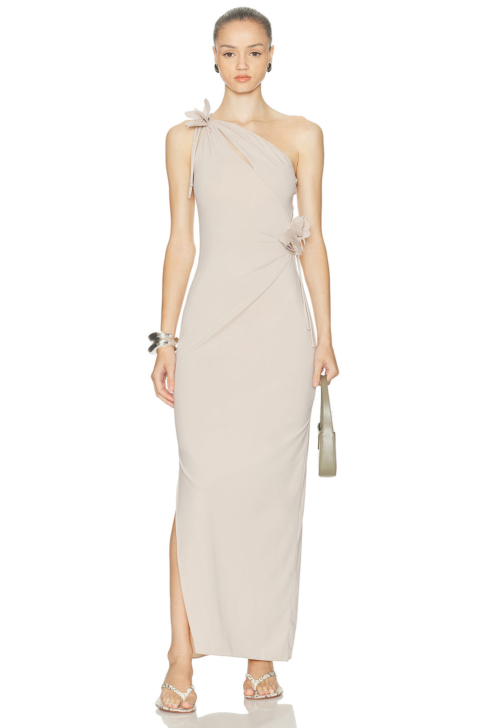 Asymmetric Flower Gown