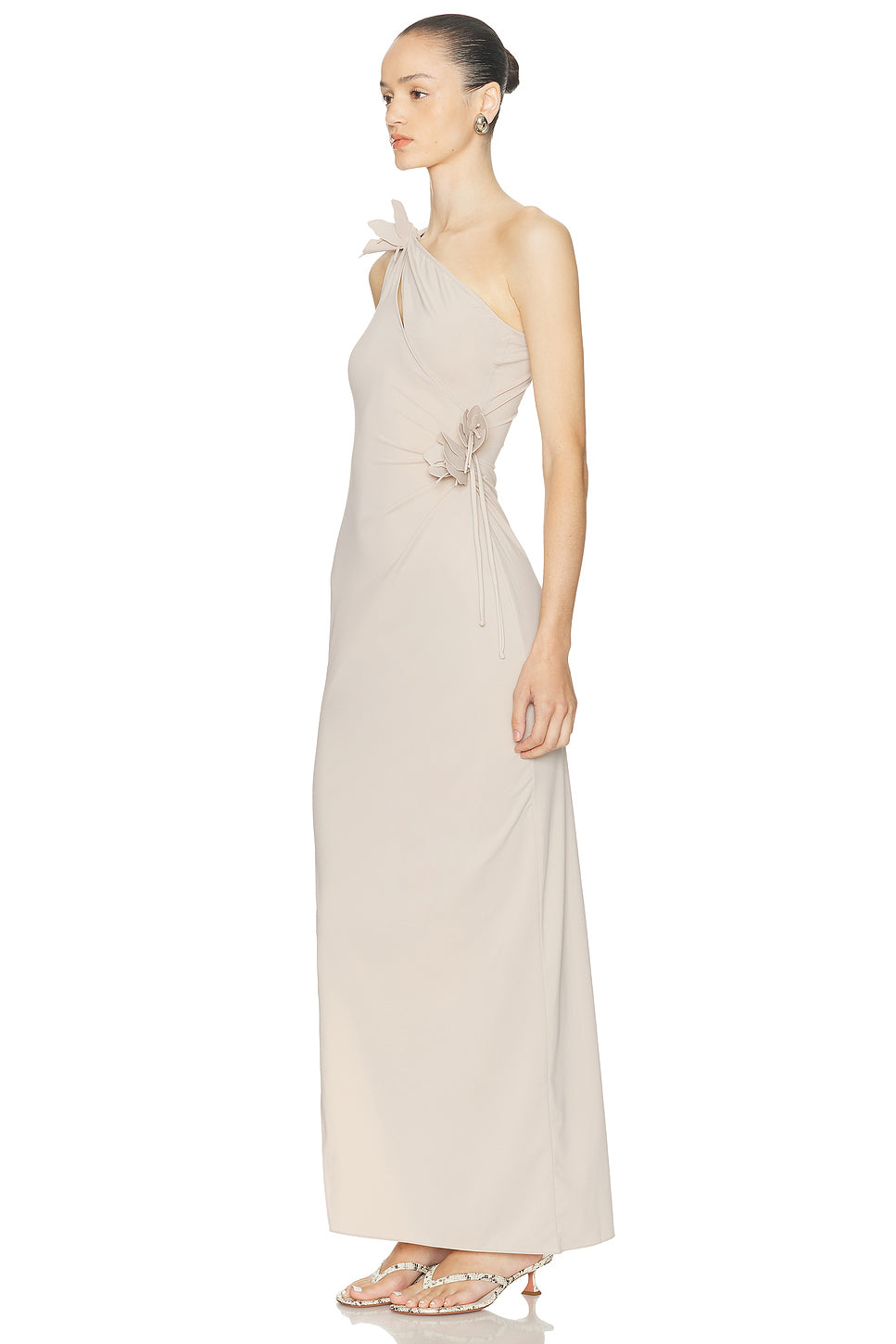 Asymmetric Flower Gown