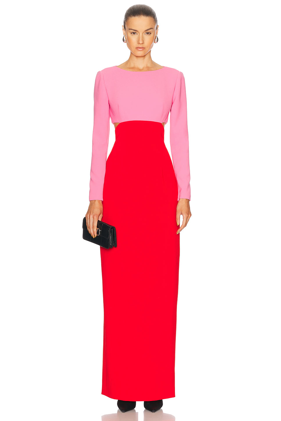 Long Sleeve Column Gown
