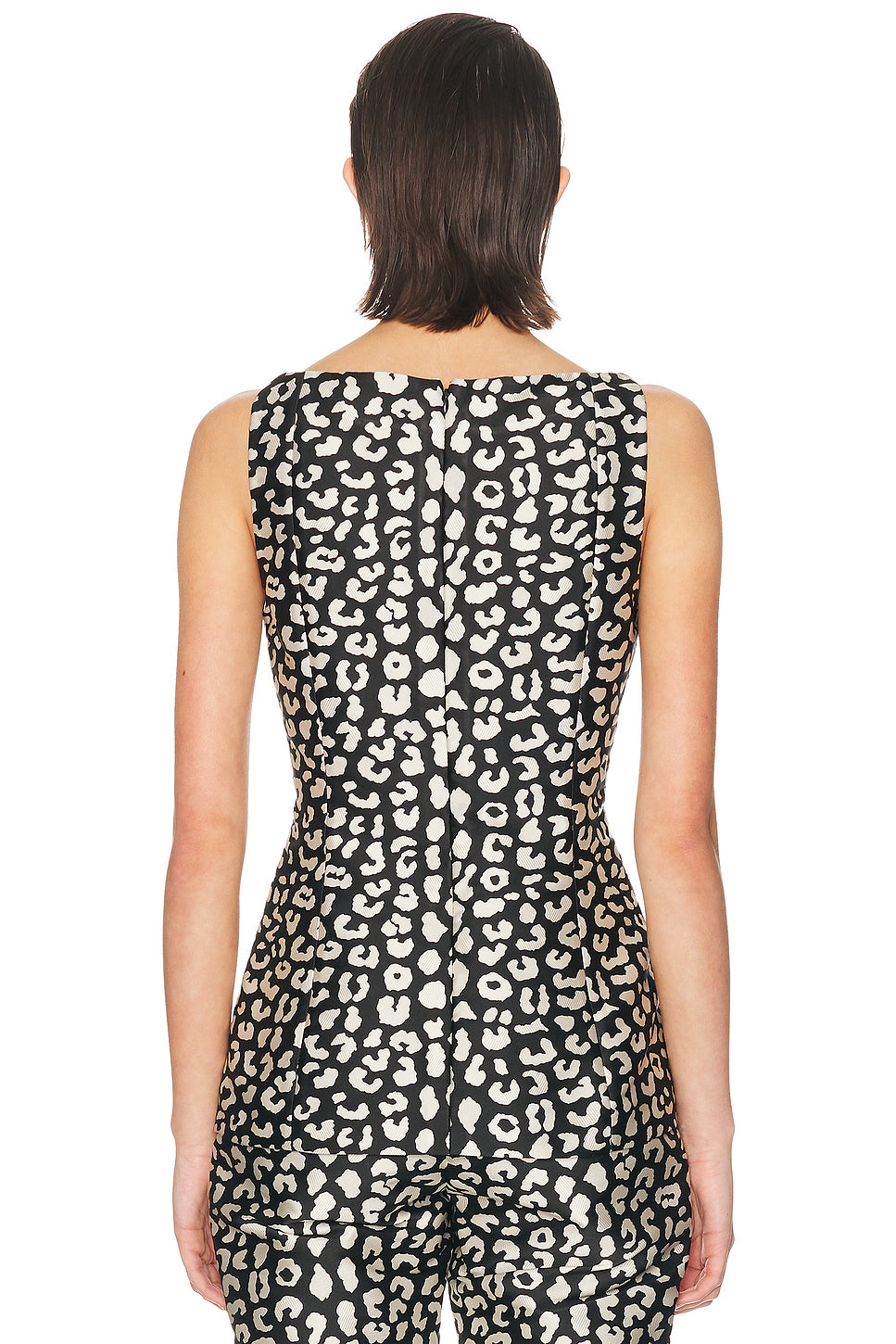 Sleeveless Boatneck Top