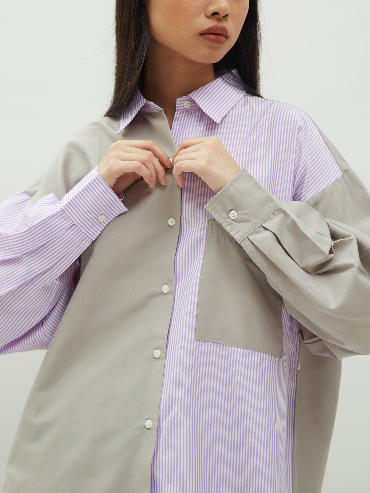 Calista Twotone Shirt