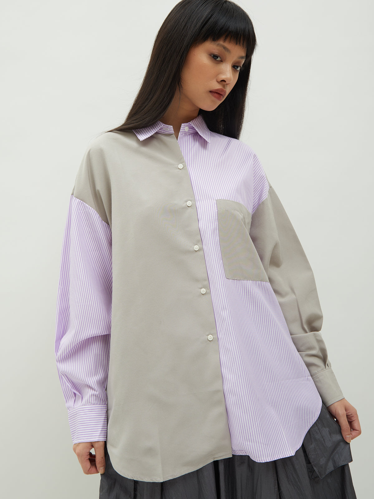 Calista Twotone Shirt