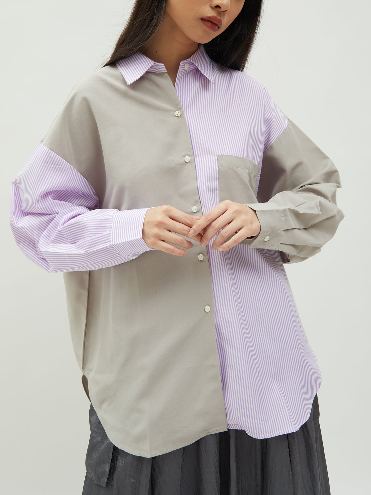 Calista Twotone Shirt