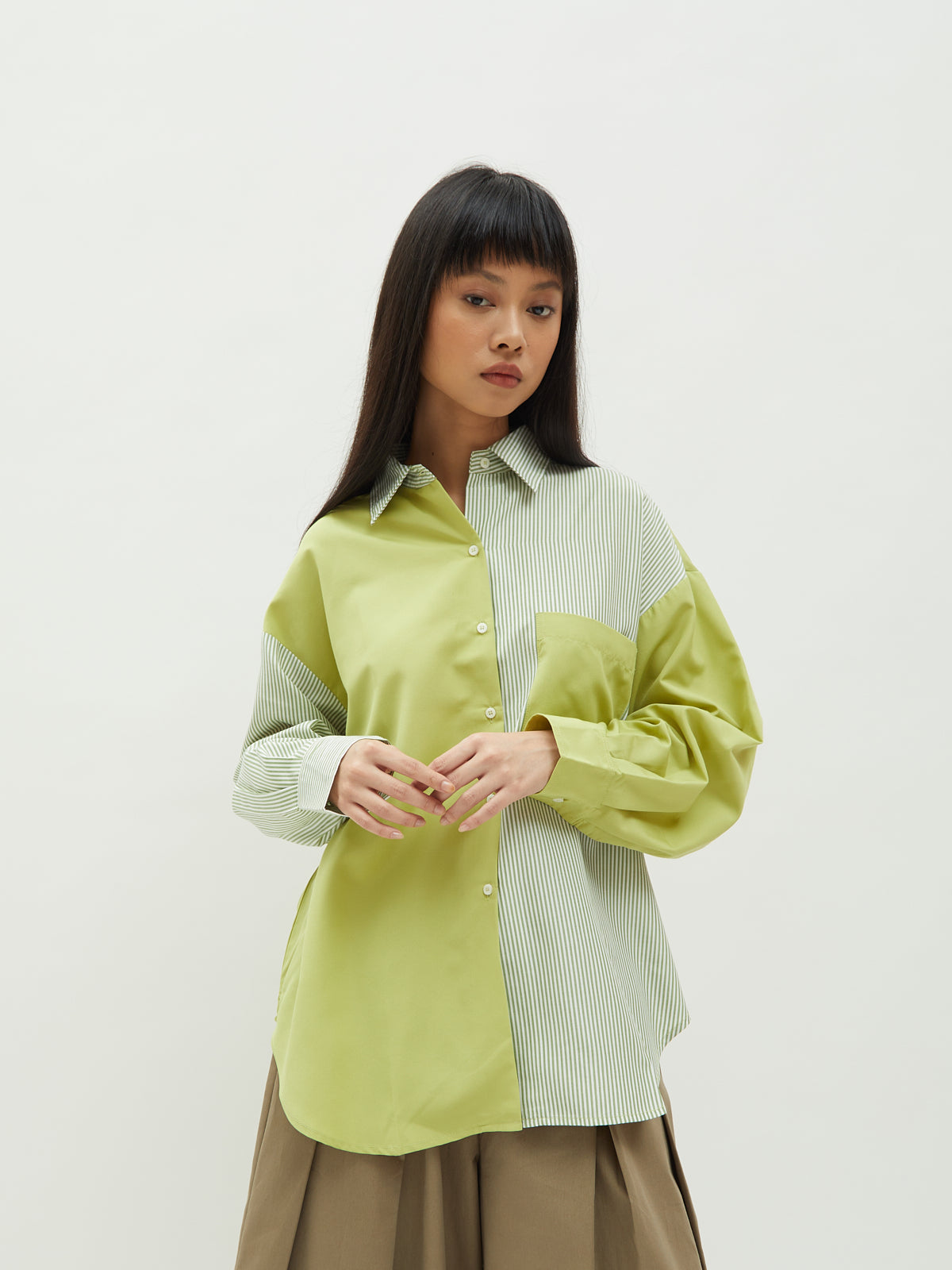 Calista Twotone Shirt