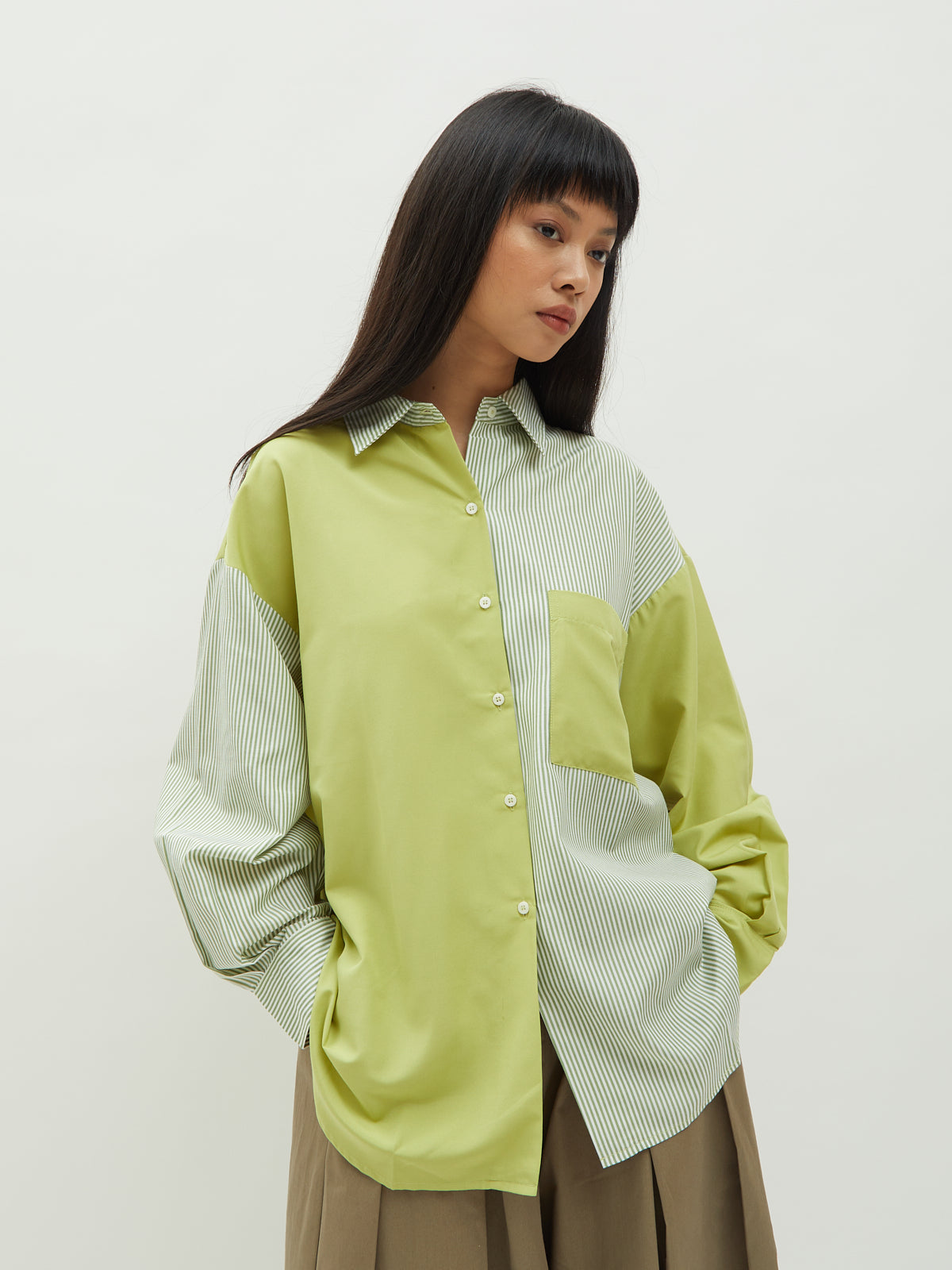 Calista Twotone Shirt