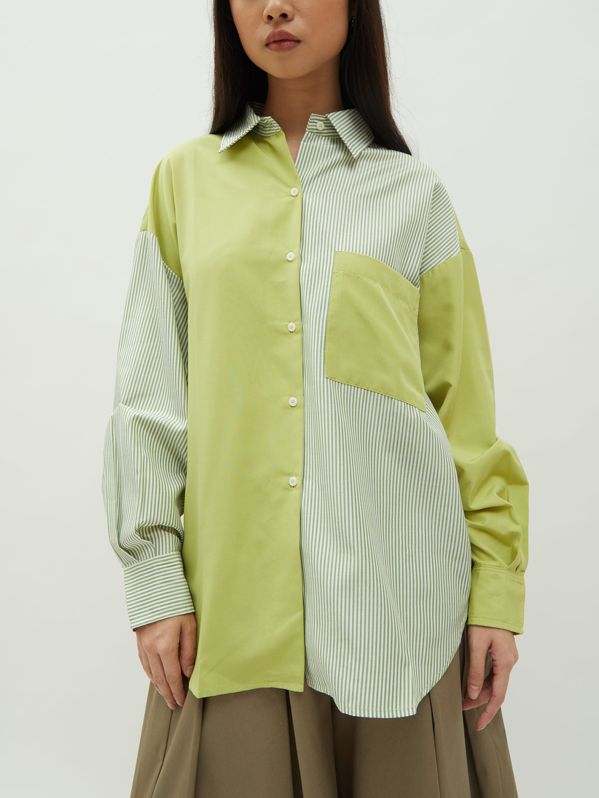 Calista Twotone Shirt