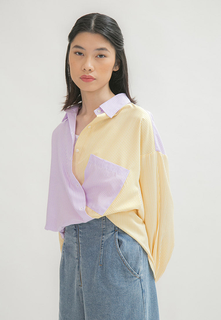 Calista Twotone Shirt