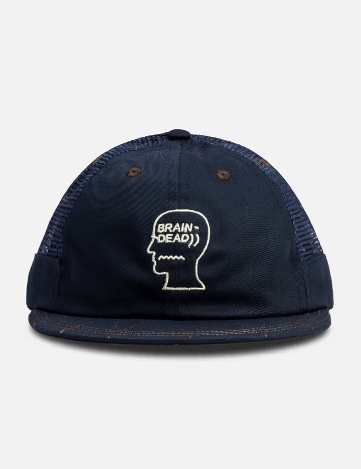 Logohead Long Brim Mesh Panel Hat