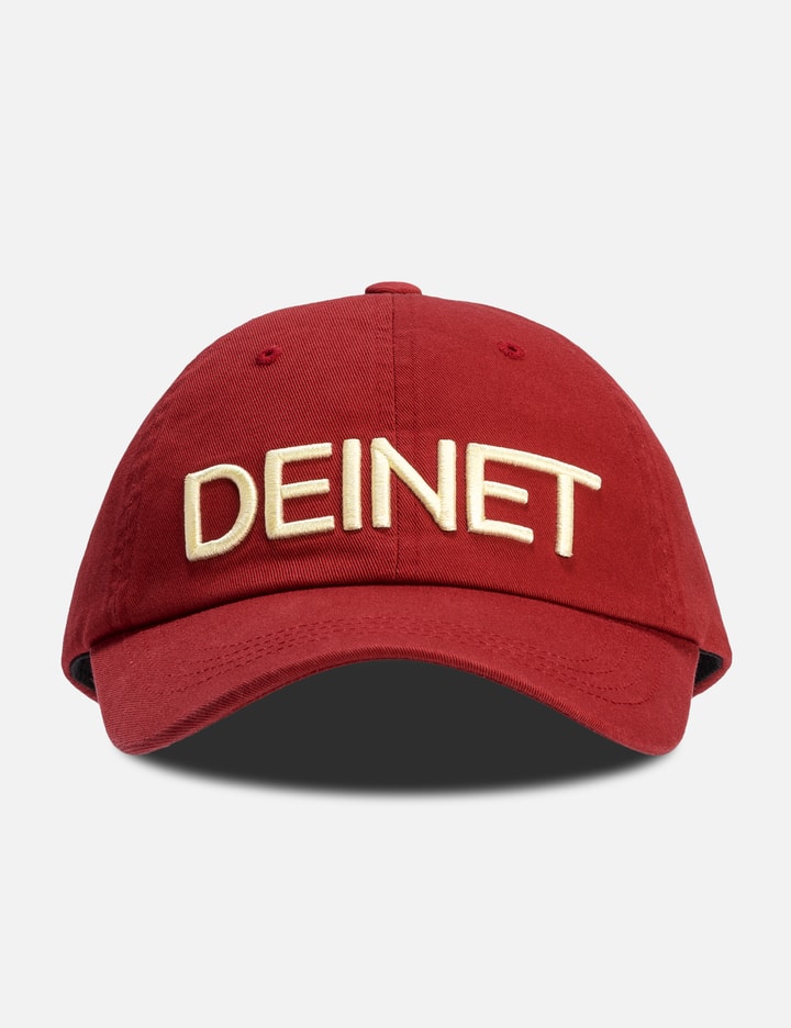 DEINET Washed Logo Cap Burgundy