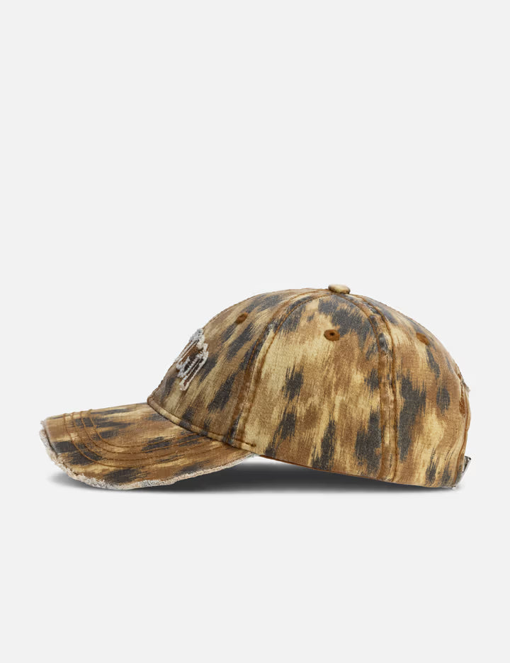 Washed Cotton Print Canvas Cap