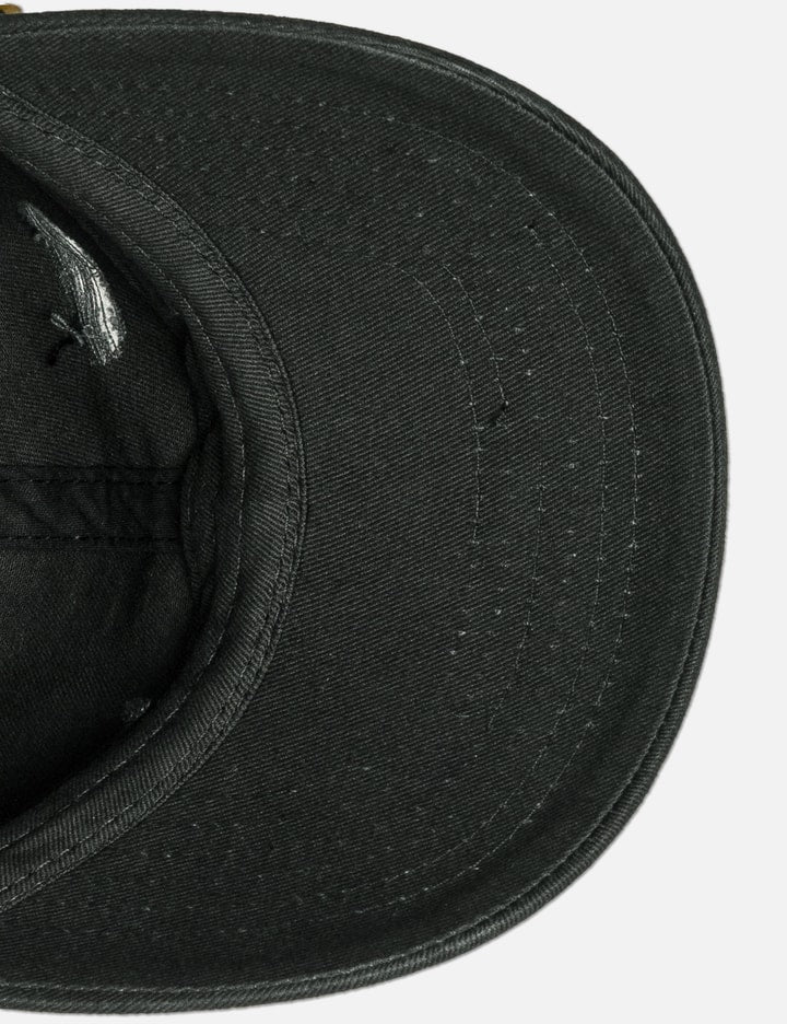 Black Hanging Button Cap
