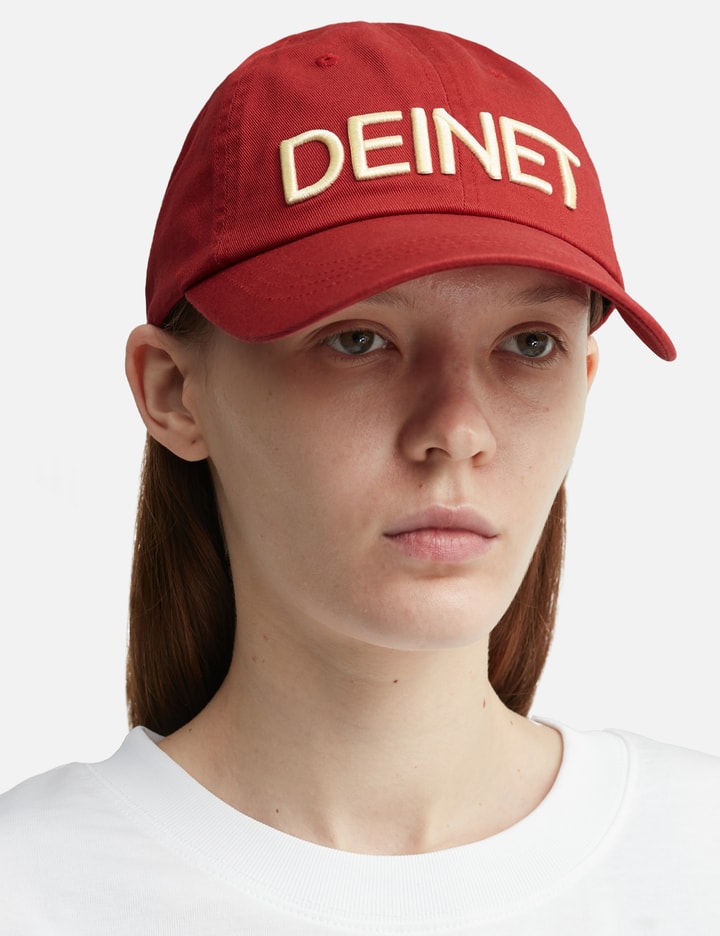 DEINET Washed Logo Cap Burgundy