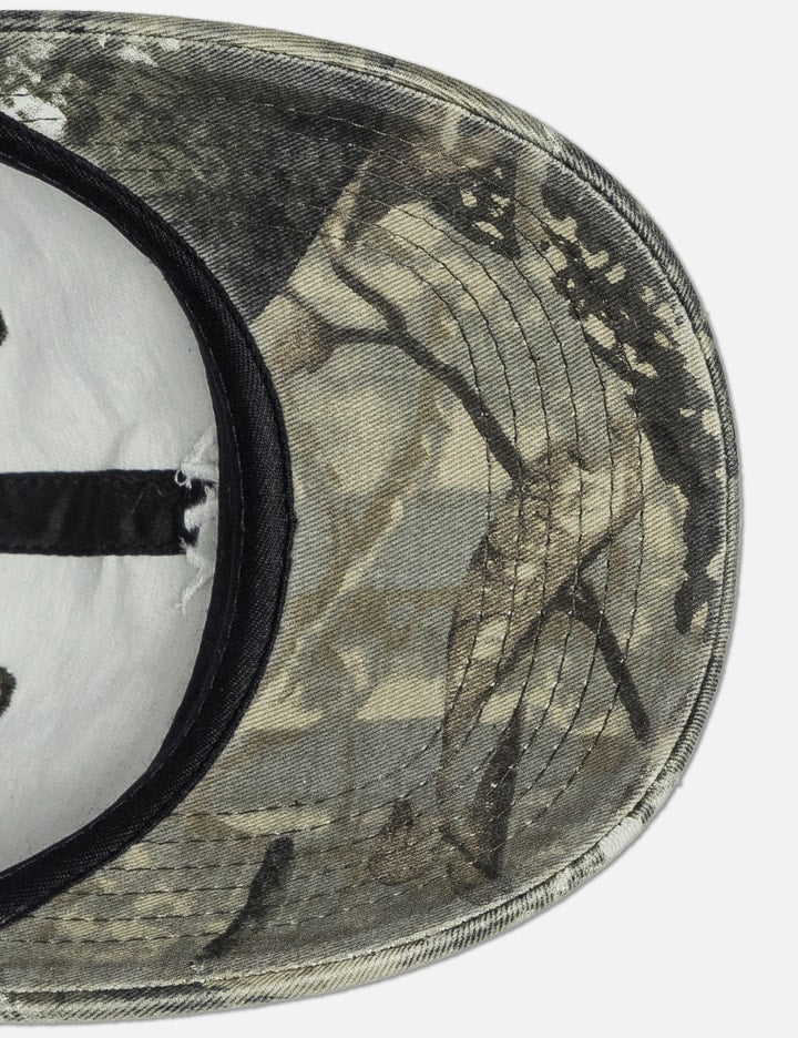 "Aly Distressed Logo Tree Camo" Washed Cap