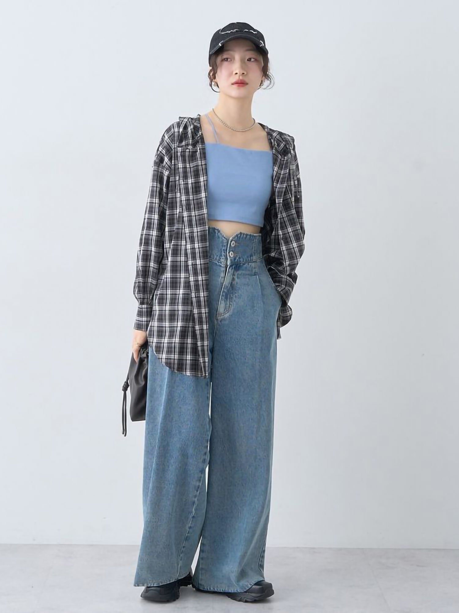 Chiaki Hoodie Check Shirt
