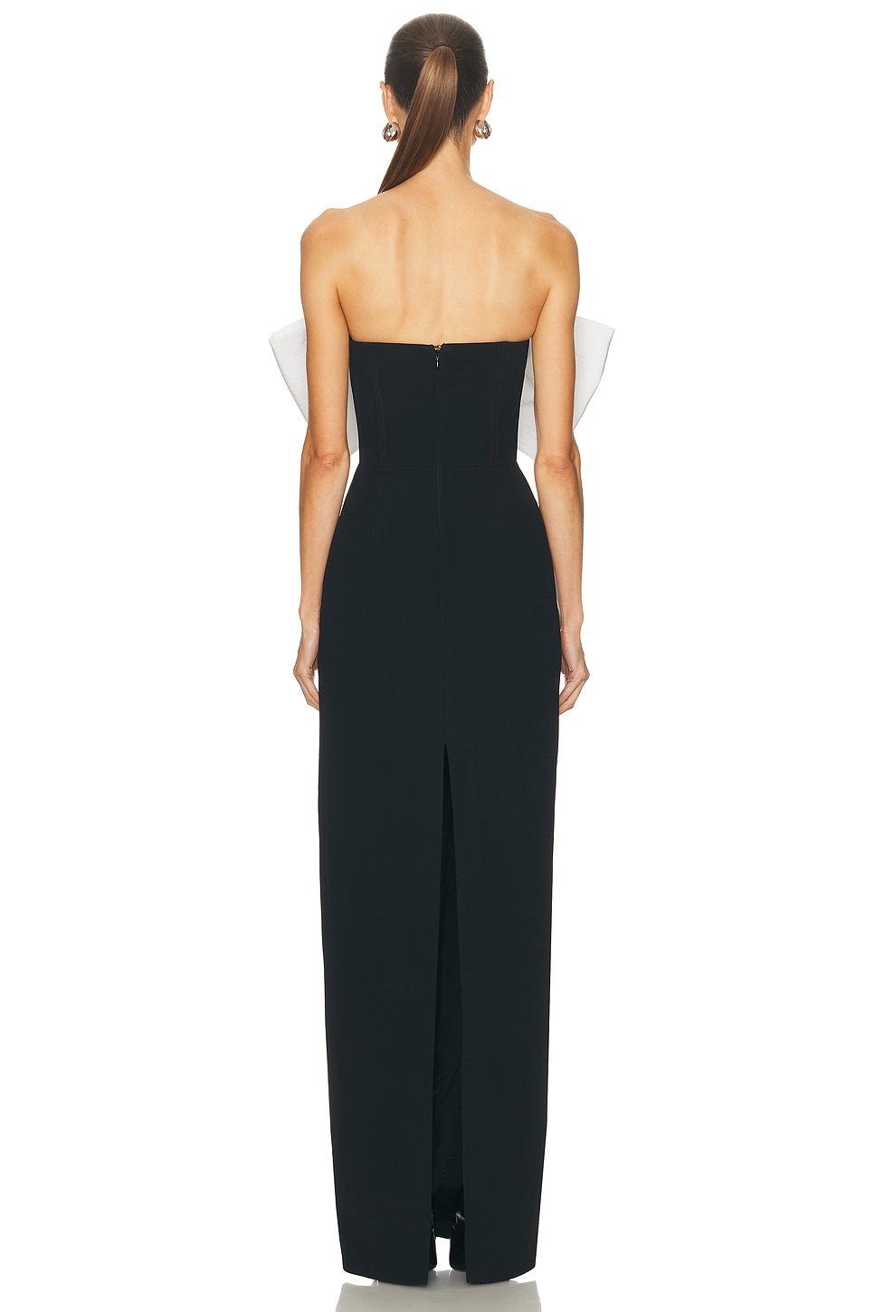 Bow Detail Strapless Gown