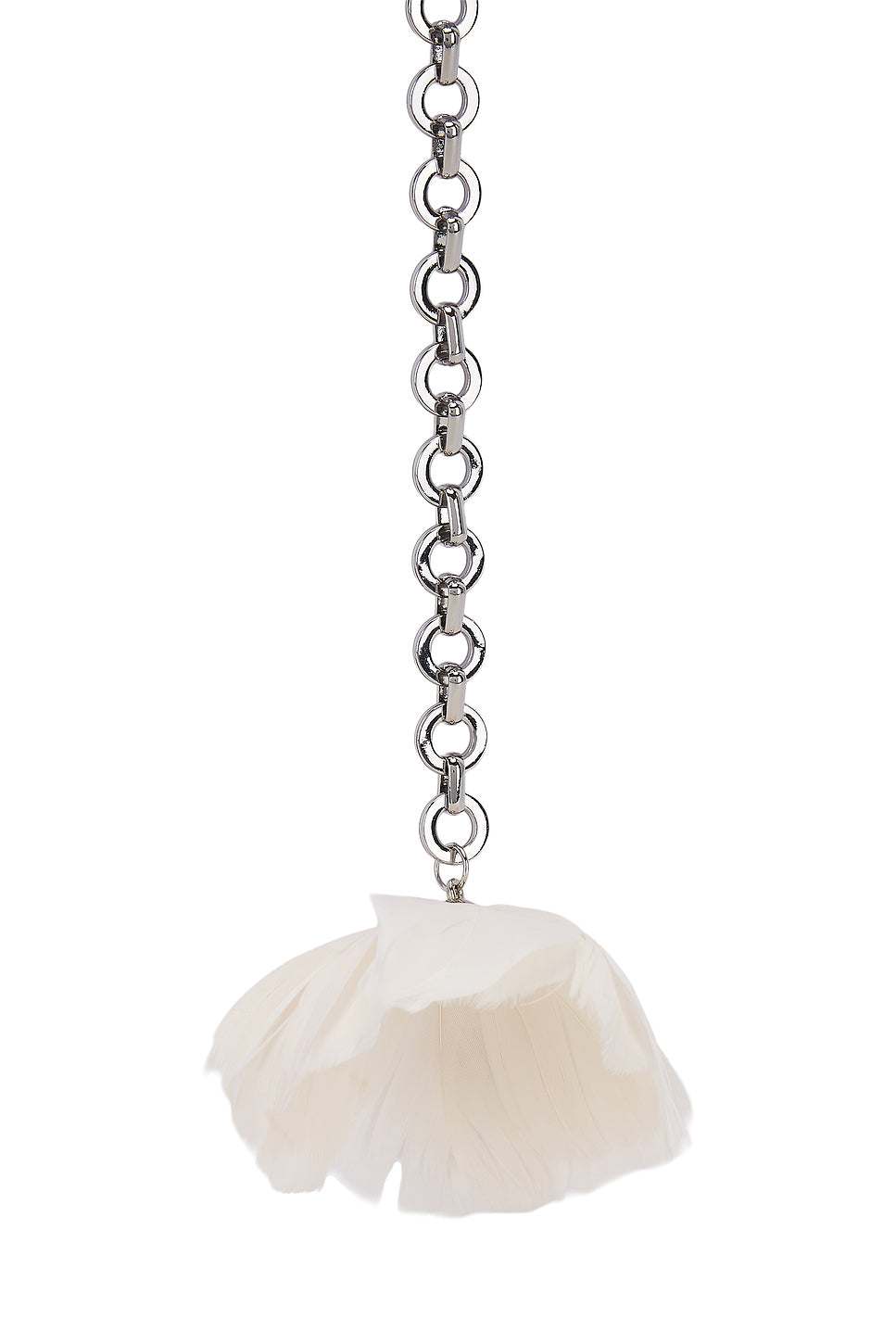 Feather Flower Chain Necklace