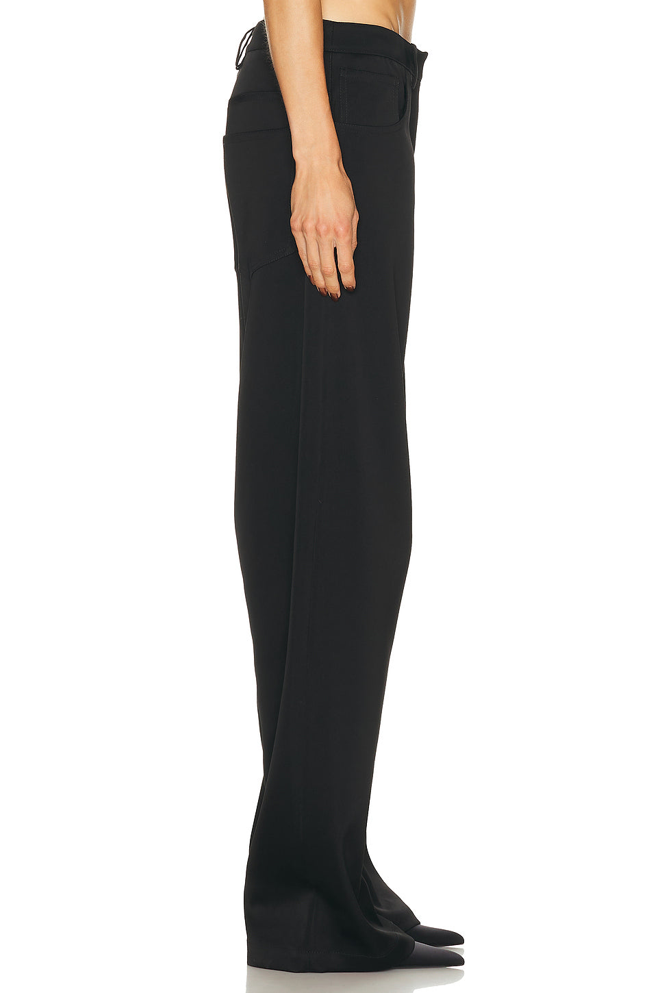 Barrel Leg Satin Pant